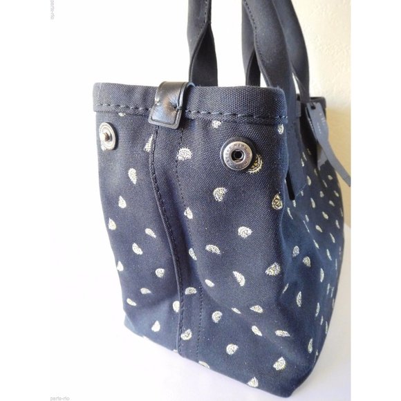 Marc Jacobs $278 Embroidered Lemons Black Canvas Weekender Tote Bag Purse ANB - Picture 4 of 4